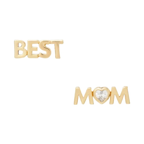 KATE SPADE • Love You Mom Best Mom Earrings - Picture 1 of 3